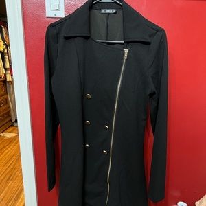 Dress with Decorative Buttons